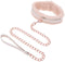 Sportsheets - S&M Peaches 'n CreaMe Fur Collar & Leash Halsband
