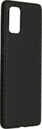 Hoesje Siliconen Geschikt voor Samsung Galaxy A71 - Carbon Softcase Backcover - Zwart