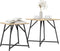 vidaXL - Salontafel - Set - van - 2 - - - Sonoma - Eiken - en - Metaal