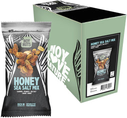 Noten noynuts honey sea salt mix zak 45 gram | 12 stuks