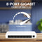 Strong SW8000P - Switch - 8x Gigabit Ethernet - 16 Gbps