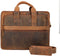 Rat Pack by Orange Fire Leren Laptoptas Aktetas 15.6 inch Bogart Rat Pack OF 558/15 Bruin