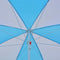 vidaXL - Strandparasol/-tent - 180 - cm - stof - blauw - en - wit
