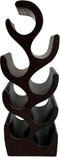 AnLi Style Wijnrek Suar hout walnoot 8 flessen - 70cm