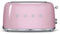 Smeg TSF02PKEU - Broodrooster - 1500W 2 sleuven 6 bruining-niveaus - Roze