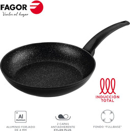 FAGOR VIVANT - Pan - Aluminium - Ø 20 cm - Zwart