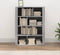 vidaXL - Dressoir - 80x30x106 - cm - bewerkt - hout - grijs - sonoma - eikenkleurig