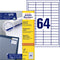 Avery Zweckform - Universele etiketten - 48,5 x 16,9 mm - Permanent klevend (1 stuk)