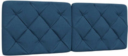 vidaXL - Hoofdbordkussen - 140 - cm - stof - blauw