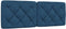 vidaXL - Hoofdbordkussen - 140 - cm - stof - blauw