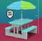 Spielwerk Kinder Tuinset - Kinderzitgroep - Inclusief Parasol UV-bescherming - Mint Grijs