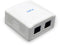 Gembird NCAC-2U6-01 - Wandcontactdoos - 2-poorts RJ45 - Geschikt voor Cat5 en Cat6