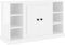 vidaXL - Dressoir - 100x35,5x60 - cm - bewerkt - hout - hoogglans - wit
