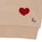 Konges Sløjd Lou Sweatshirt/Trui met hartjes - Shifting Sand