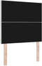 vidaXL - Hoofdbord - met - Diamantmotief - in - Lichtgrijs - 100 - cm - van - Velvet