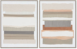 Schilderij Home ESPRIT Abstract Stads 62,3 x 4,5 x 82,3 cm (2 Stuks)