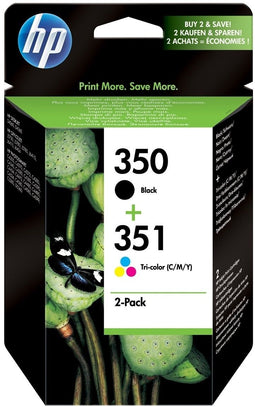 HP 350/351 - Inktcartridge - Cyaan Geel Magenta Zwart - (set)