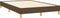 vidaXL - Bedframe - zonder - matras - 120x190 - cm - stof - donkerbruin
