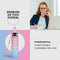 LaCardia Nederlandse Motivatie Waterfles - Drinkfles met rietje - 1 liter met tijdmarkering - Roze blauw