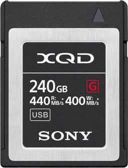 Sony XQD G-Serie 240GB - Geheugenkaart - 400 Mb/s schrijfsnelheid - 440 Mb/s leessnelheid