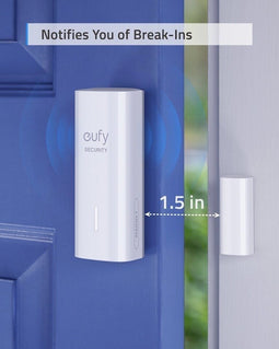 eufy Security Entry Sensor - Deur/raam sensor - Alarm bij openen/sluiten - Wit