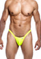 MOB EROTICWEAR - YELLOW THONG AND BUNS L