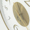 Riviera Maison Klok Goud - Venosa Ronde Wandklok met Cijfers - Glas - (Ø)51