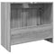 vidaXL - Wastafelkast - 63x29x55 - cm - bewerkt - hout - grijs - sonoma - eikenkleurig