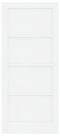 vidaXL - Interne - Deur - 'ORKDAL'Wit - 86x198,5x4 - cm - Massief - Vurenhout