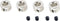 Stelring Geschikt voor as: 3 mm Buitendiameter: 8 mm Dikte: 5 mm Modelcraft 10 stuk(s)