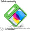imoshion Tablet Hoes Kinderen - Geschikt voor iPad 11 (2025) 11 inch / 10e generatie (2022) 10.9 inch - Kidsproof Backcover met handvat - Groen