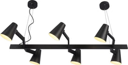 It's about RoMi Biarritz Hanglamp - Ø120 - 6-lichts E14 - Zwart