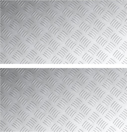 vidaXL - Aluminium - Checkerplaten - 2 - stuks - Antislip - 80x40 - cm