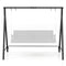 Coast Frame voor Schommelbank/Hangstoel - 5 Ophangringen - Metaal Zwart -210 x 115 x 175 cm - Max
