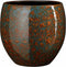 Mica Decorations Bloempot Fabian - 28x28x28 cm - Terracotta - Blauw