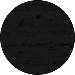 vidaXL - Tafelblad - rond - Ø50x3 - cm - massief - grenenhout - zwart