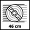 Einhell Benzine Grasmaaier GC-PM 46/5 S - 132 cm³ - 2 kW - 4-takt - Maaibreedte: 46 cm - Aanbevolen gazonoppervlakte: tot 1400 m² - 65 L opvangbak - Maaihoogte: 25-80 mm