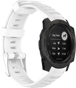 iMoshion Bandje Geschikt voor Garmin Instinct - iMoshion Siliconen bandje - Wit