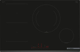 Inductiekookplaat - BOSCH SER6 - 4 branders - 7400 W - 80,2 x 52,2 cm - PVS831HC1H - Zwart
