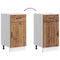 vidaXL - Keuken - onderkast - Lucca - bewerkt - hout - oud - houtkleurig