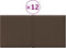 vidaXL - Wandpanelen - 12 - st - 0,54 - m² - 30x15 - cm - stof - bruin