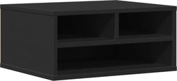 vidaXL - Printerkastje - 49x40x22,5 - cm - bewerkt - hout - zwart