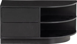 WOOOD Finca Tv Meubel Rond Rechts - Zwart - 40x78x40