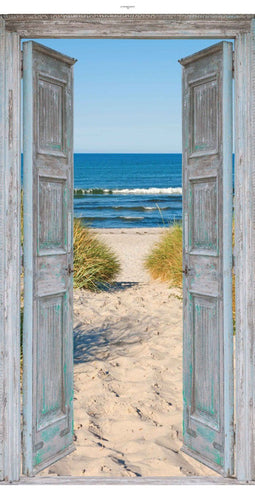 Customize it - Tuindoek deur strand 170x90cm bruin