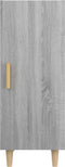 vidaXL - Dressoir - 34,5x34x90 - cm - bewerkt - hout - grijs - sonoma - eikenkleurig