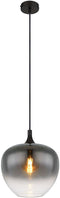 Globo Maxy - hanglamp - zwart smoke glas - Ø 29cm - E27 - 15548H1