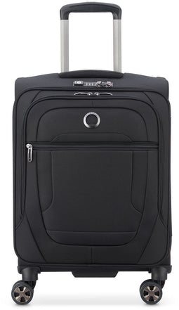 Delsey Helium DLX - Handbagagekoffer 55 cm - TSA-cijferslot - Zwart