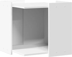 vidaXL - Kattenbakkast - 53x53x51 - cm - bewerkt - hout - wit