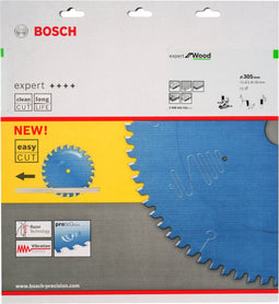 Bosch 2608642531 - Cirkelzaagblad Expert for Wood - 305 x 30 x 2,4 mm 72 tanden - ATB (1 stuk)