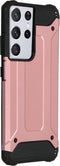 iMoshion Hoesje Geschikt voor Samsung Galaxy S21 Ultra Hoesje - iMoshion Rugged Xtreme Backcover - Rosé